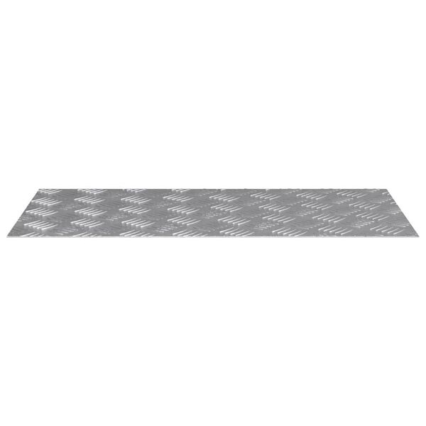 vidaXL Stepenica Pravokutni 4 pcs Srebrno 80 x 40 cm Aluminij