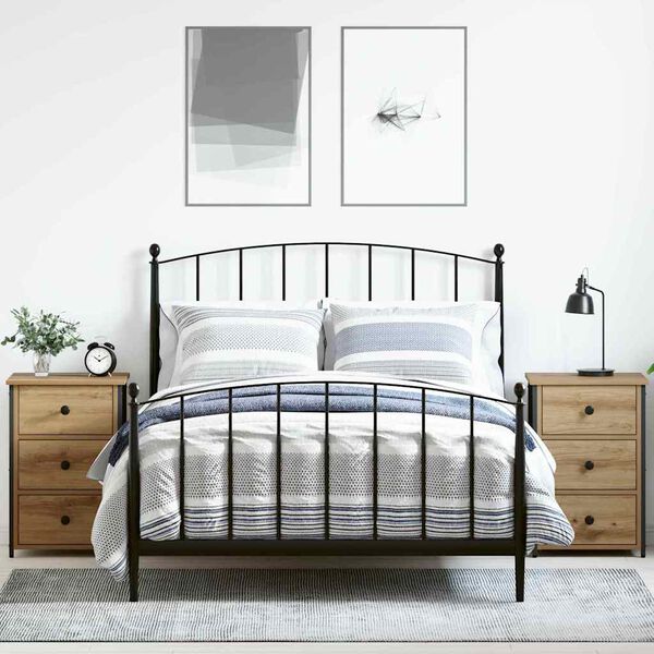 vidaXL Noćni ormar s ladicama 2 pcs Smeđa 40 x 36 x 60 cm