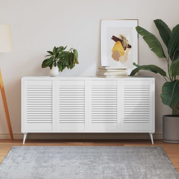 vidaXL Vrata za ormarić re&scaron;etkasta 4 kom bijela 61,5x39,4 cm borovina