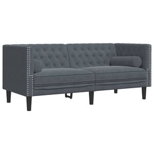 vidaXL Sofa Tamno siva 174 x 74,5 x 70,5 cm Bar&scaron;un