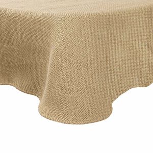 vidaXL Stolnjak od jute Prirodna &Oslash; 140 cm 100% Jut