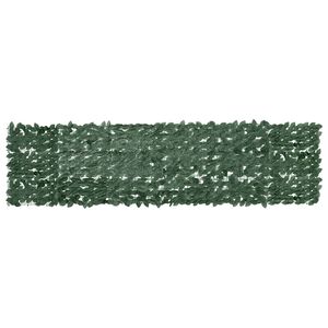 vidaXL Balkonski zastor s tamnozelenim li&scaron;ćem 300 x 75 cm