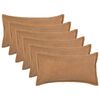 vidaXL Presvlaka za jastuk 6 pcs HOUTEN Bež 40 x 70 cm Boucl&eacute;
