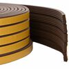 vidaXL Samoljepiva brtvila za prozore Smeđa 10 x 4 mm 12 m EPDM pjena