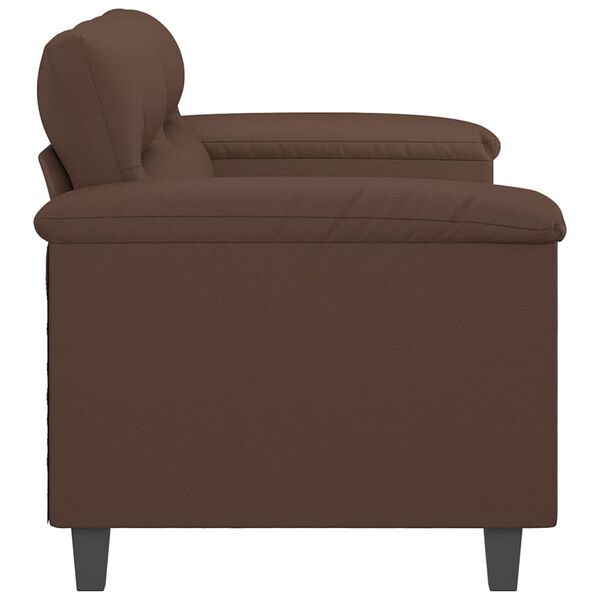 vidaXL Dvosjed smeđi 140 cm od umjetne kože