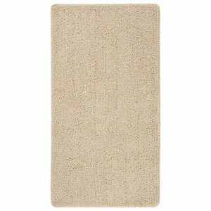 vidaXL Čupavi tepih krem 80 x 150 cm protuklizni