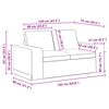 vidaXL Sofa Tamnozelena 162 x 80 x 82 cm tkanina