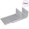 vidaXL Hex ključ 12 kom. Srebrna 22 x 66 mm Čelik
