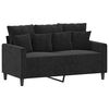 vidaXL 2-dijelni set sofa s jastucima crni baršunasti