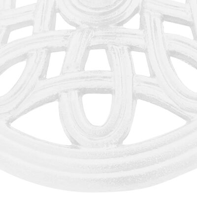vidaXL Stalak za suncobran bijeli 40 x 40 x 32 cm od lijevanog željeza