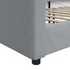 vidaXL Dnevni krevet svjetlosivi 90 x 190 cm od tkanine