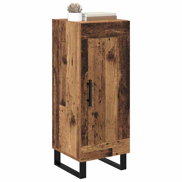 vidaXL Kreveta Staro drvo 34,5 x 34 x 90 cm Obrađeno drvo i čelik