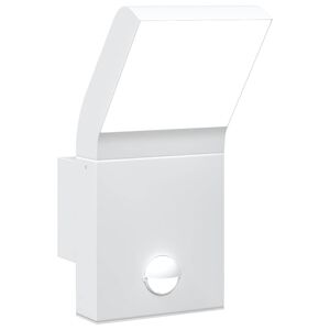 vidaXL Vanjska LED zidne svjetiljke sa senzorom bijele aluminij