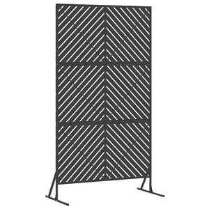 vidaXL Zaslon za privatnost 100 x 50 x 180 cm Čelik Crna