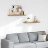 vidaXL Polica na zidu 2 pcs Bež 80 x 23,5 x 4 cm Konstruirano drvo