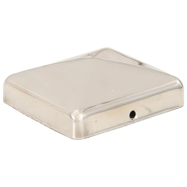 vidaXL Piramidalni poklopci za stupove ograde 6 kom čelični 71 x 71 mm