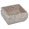 vidaXL Umivaonik sivi 30 x 30 x 13 cm mramorni