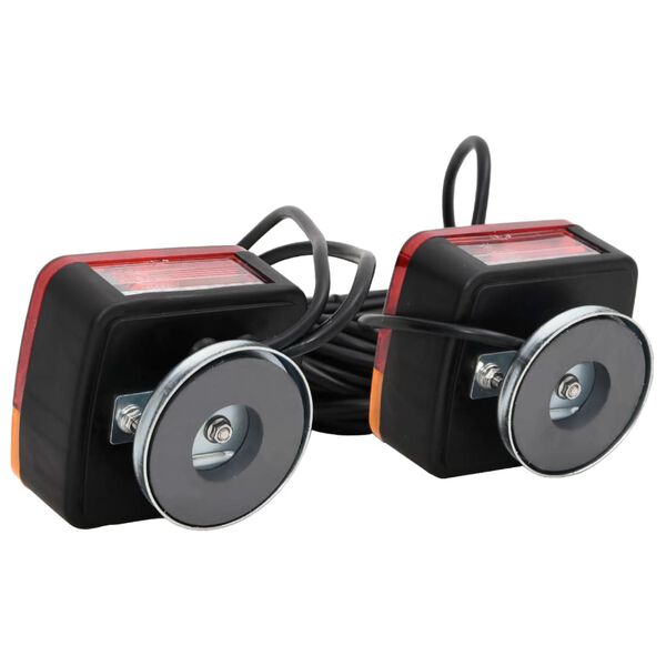 vidaXL Svjetla za prikolicu 2 kom crvena 10,5x7,5x10 cm 12 V žarulja