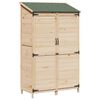 vidaXL Vrtna &Scaron;upa Prirodna 106,5 x 56 x 176 cm Čvrsto drvo jele