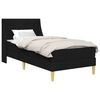 vidaXL Okvir kreveta s madracem Crna 90 x 200 cm Poliester