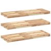 vidaXL Plutajuće police 3 kom 100x30x4 cm Neobrađeno puno drvo akacije