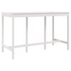 vidaXL Barski stol bijeli 180x80x110 cm od masivne borovine