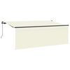 vidaXL Povlačivi tende Krema 350 x 200 cm Poliester i aluminij