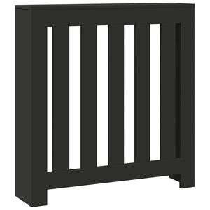 vidaXL Pokrov za radijator crni 78 x 20 x 82 cm konstruirano drvo