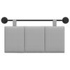 vidaXL Držeće uzglavlje Zidne Oblačnosiva 90 x 55 x 5 cm tkanina