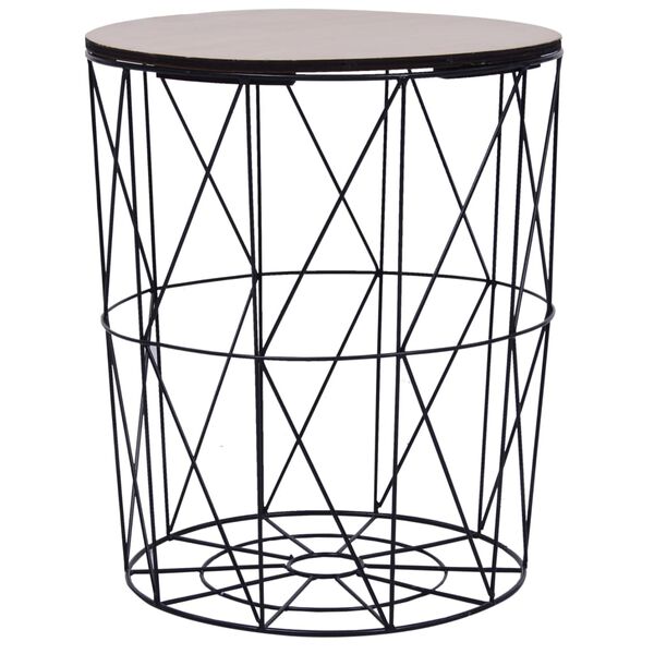 vidaXL Stolić za kavu 3 kom crni