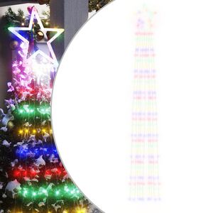 vidaXL Svjetlo za božićno drvce 320 LED &scaron;arene 375 cm