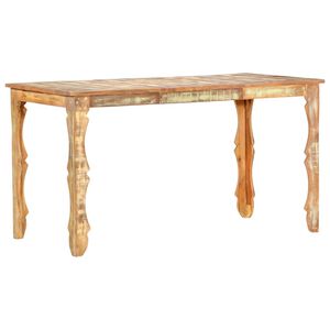 vidaXL Blagovaonski stol od masivnog obnovljenog drva 140 x 70 x 76 cm
