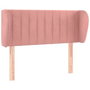 vidaXL Uzglavlje s u&scaron;ima ružičasto 83x23x78/88 cm bar&scaron;unasto