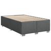 vidaXL Krevet box spring s madracem tamnosivi 120 x 190 cm tkanina