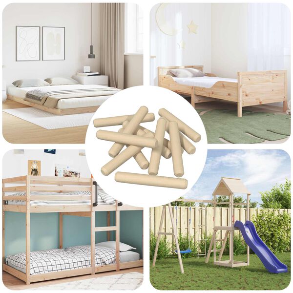 vidaXL Drveni klinovi 12000 pcs Smeđa Masivno drvo