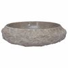 vidaXL Umivaonik sivi &Oslash; 40 x 12 cm mramorni