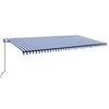 vidaXL Povlačivi tende Plava i bijela 600 &times; 350 cm Poliester