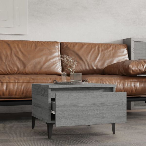 vidaXL Bočni stolići 2 kom boja hrasta 50x46x35cm od konstruirano drva