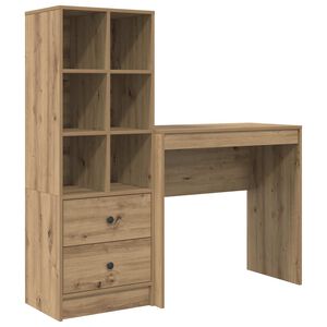 vidaXL Stol Umjetnički hrast 125,5 x 40 x 127 cm 2 kom.
