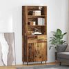 vidaXL Highboard s ladicama Staro drvo 69,5 x 34 x 180 cm