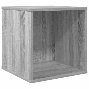vidaXL Kutija za vinilne albume Siva Sonoma 37 x 36,5 x 38 cm