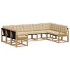 vidaXL Set vanjskih sofa 9 kom. Bijela i bež