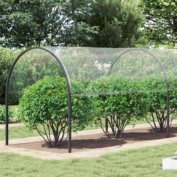 vidaXL Prozirna cerada s u&scaron;icama 4x12 m PVC