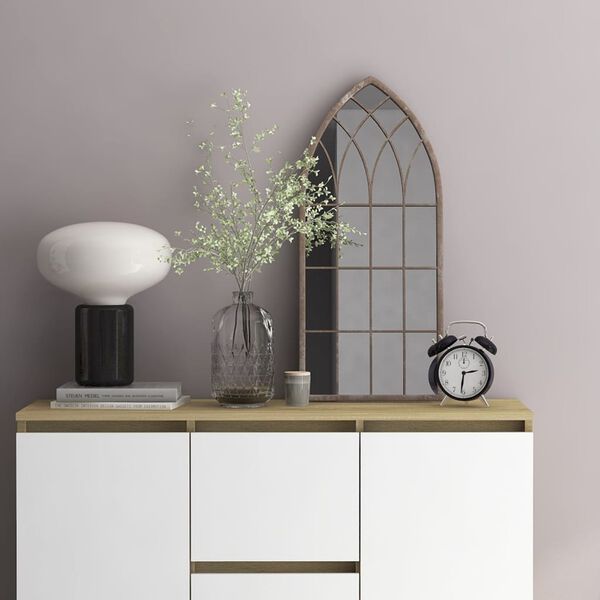 vidaXL Ogledalo boja pijeska 70 x 30 cm željezno za unutarnju upotrebu