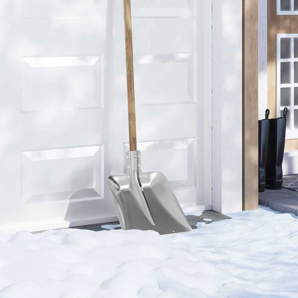 vidaXL Glava lopate Srebrno 45 x 38 cm Aluminij