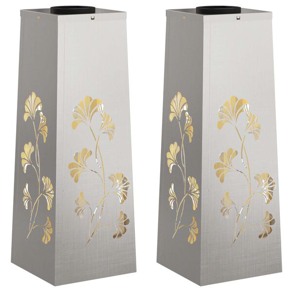 vidaXL Solarna LED svjetlost za stazu 2 pcs Nehrđajući čelik