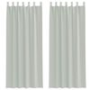 vidaXL Voile zavjese s petljama 2 kom svijetlosive 140x260 cm