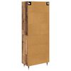 vidaXL Highboard Zidne Staro drvo 69,5 x 34 x 180 cm Konstruirano drvo