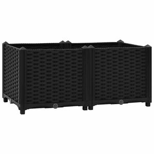 vidaXL Povišena gredica 80x40x38 cm polipropilen