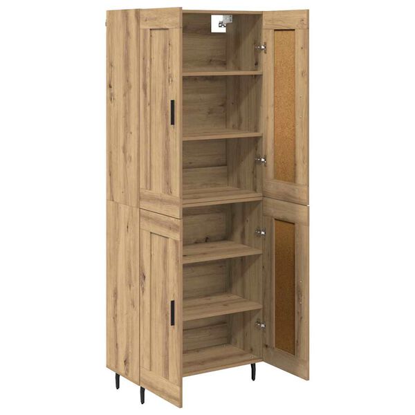 vidaXL Highboard 2 pcs Umjetnički hrast Konstruirano drvo